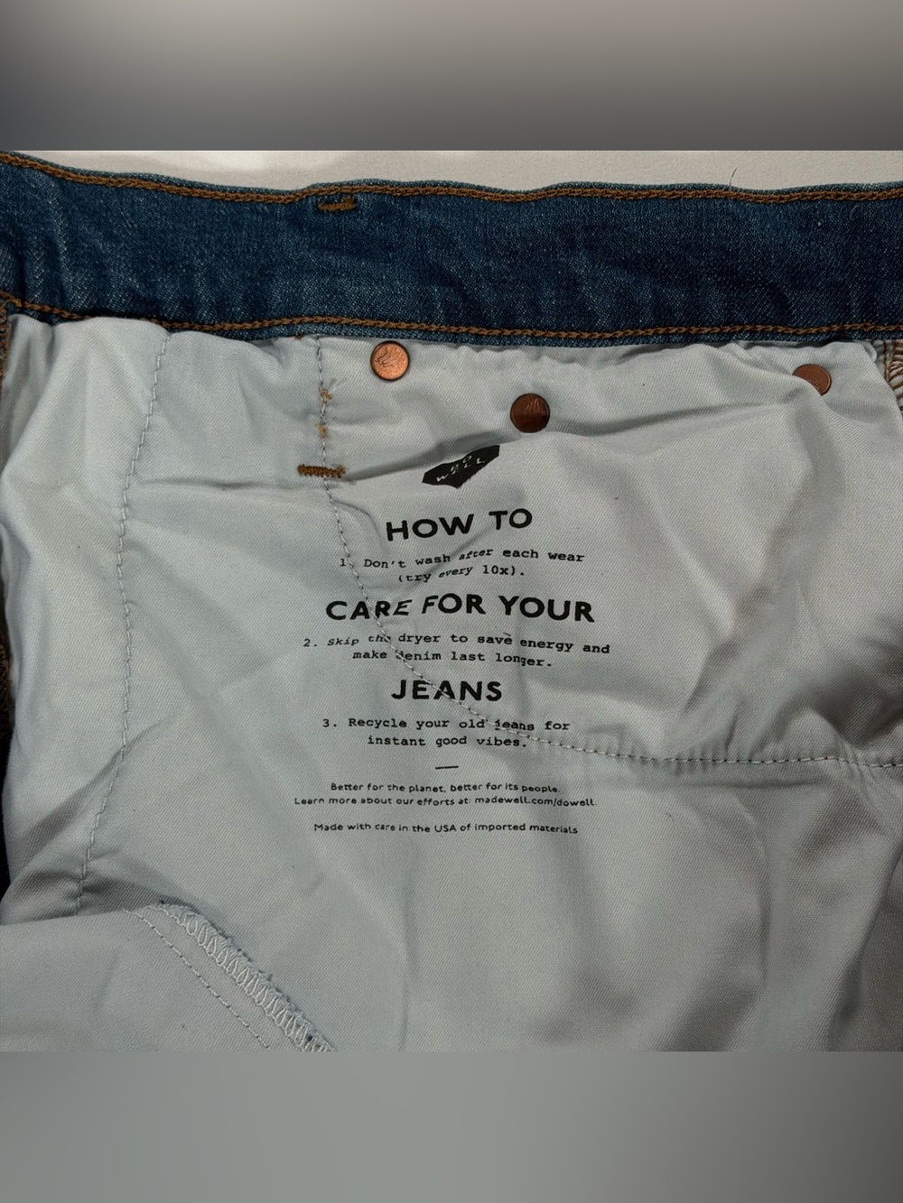 Madewell The Perfect Vintage Wide Leg Jeans Womens Size 32 High Rise Denim 32x30 - Picture 5 of 15